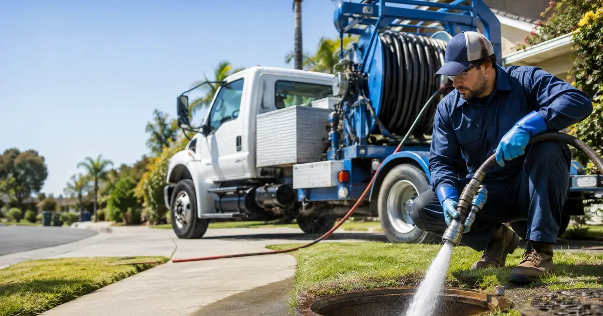 Hydro jet sewer cleaning Redlands