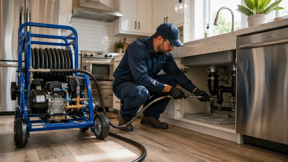 Kitchen Drain Hydro Jetting in Redlands